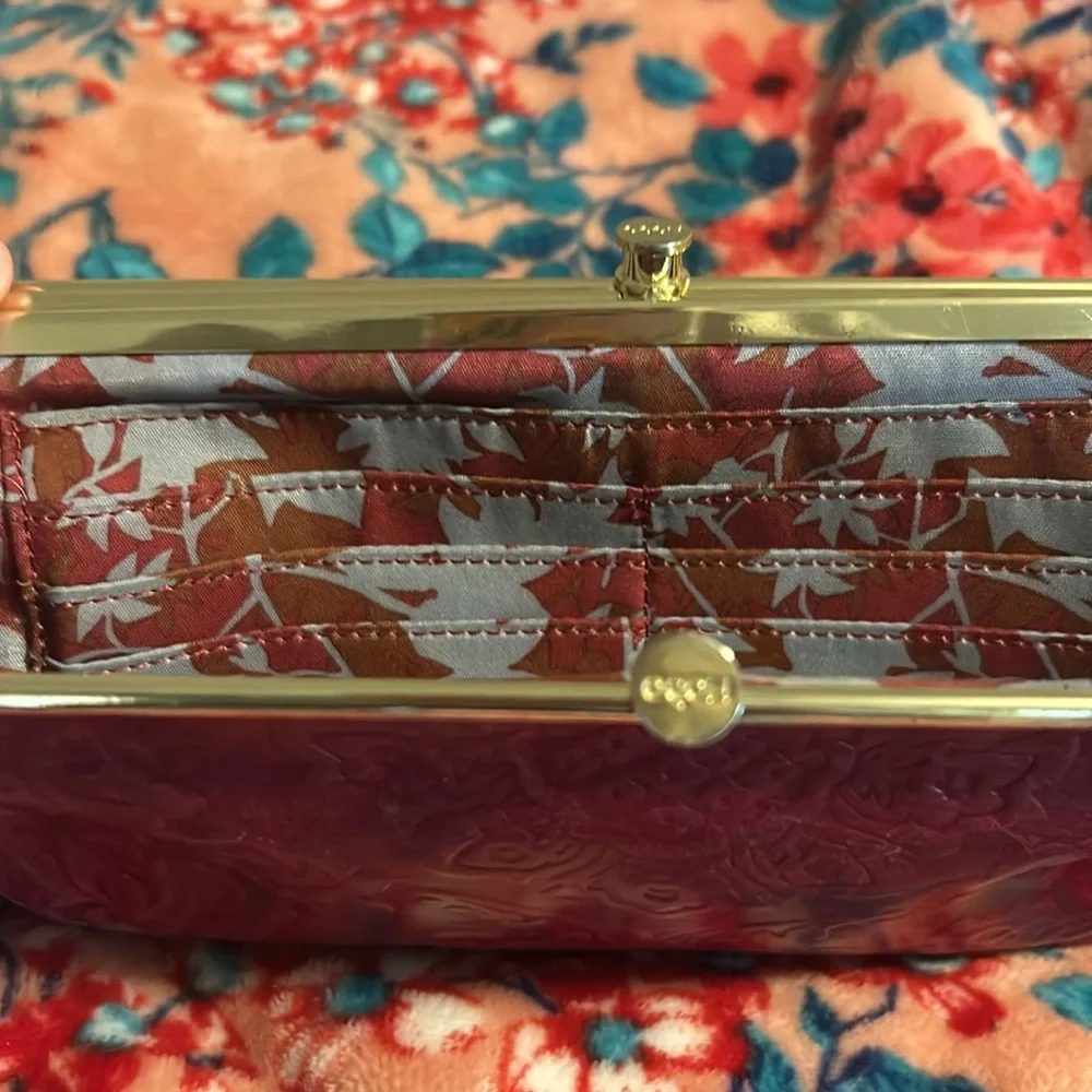 HOBO Lauren Clutch Wallet - Embroidered Plum - Picture 9 of 15